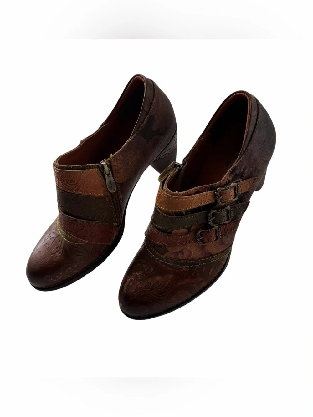 L’Artiste Leather Spring Step Shoes Boho Whimsigoth Cottagecore Western Sz 10.5